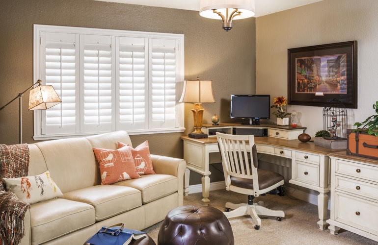 Home Office Plantation Shutters In San Antonio